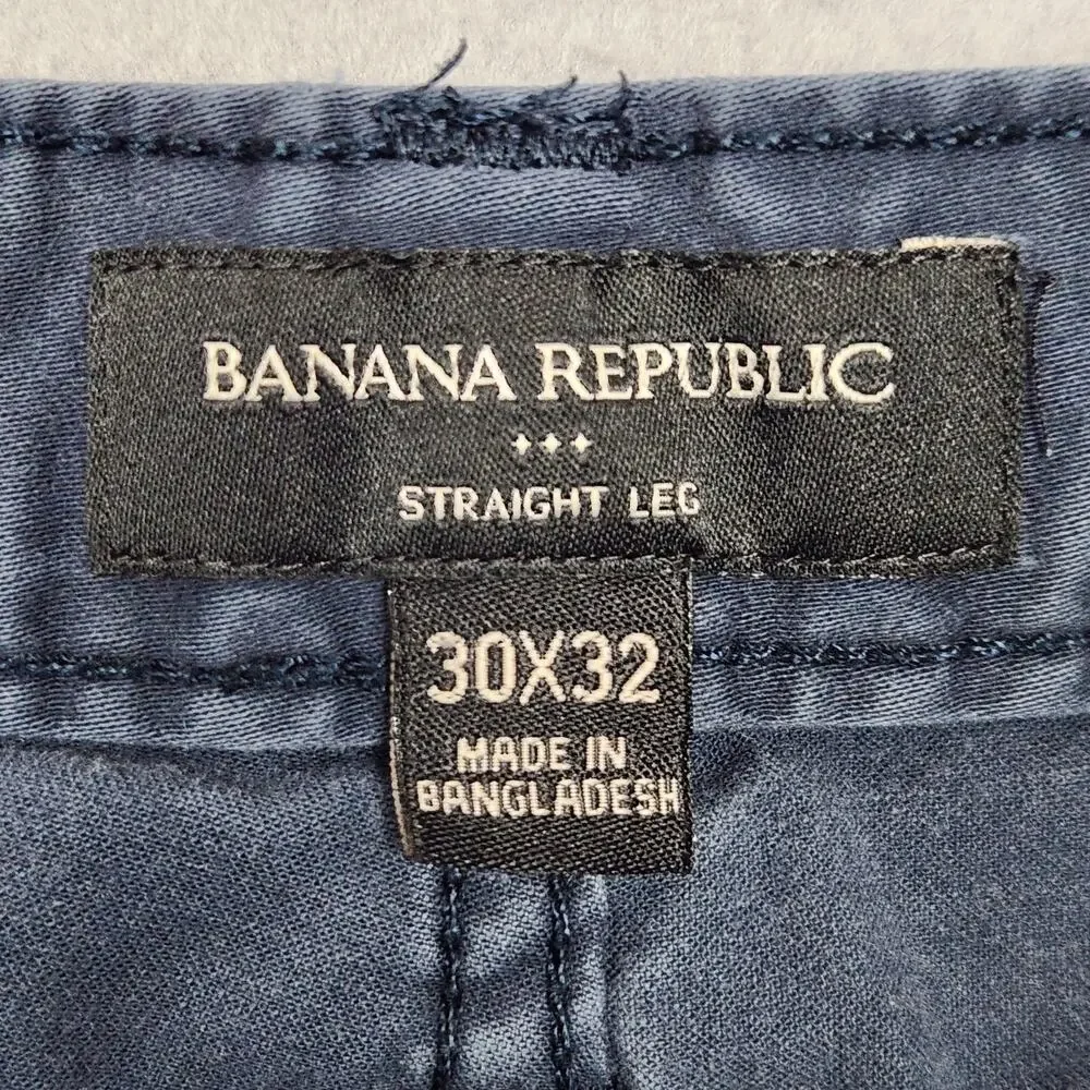 BANANA REPUBLIC Pants Mens 30x32 Blue Berry Sueded Straight 5 Pocket Twill Chino